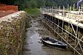 Rolle canal lock at low tide