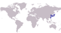 S. japonica distribution map