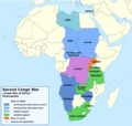 Second Congo War Africa map en