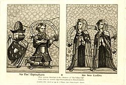 Sir Thomas Erpingham with his two wives