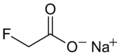 Sodium-fluoroacetate-2D-skeletal