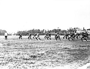 The R.N.W.M.P. Detachment in training at Shorncliffe, August 1918