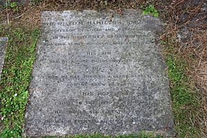 The grave of Sir William Hamilton, St Johns Church, Princes Street