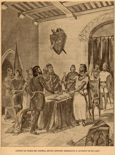 Tratado de Zamora - História de Portugal, popular e ilustrada
