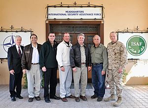 U.S. Congressman Michael McCaul led House of Representatives Committee on Homeland Security to visit ISAF Headquarters