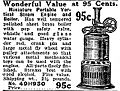 Vertical toy steam engine, Sears, Roebuck and Co. 1912