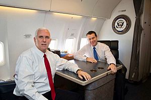 Vice President Mike Pence with Senator Todd Young