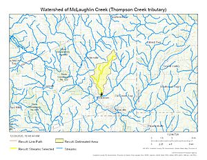 Watershed of McLaughlin Creek (Thompson Creek tributary)