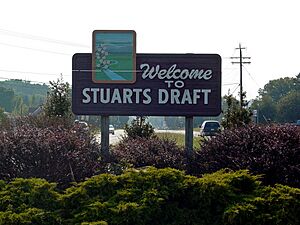 Welcome to Stuarts Draft Virginia sign.jpg