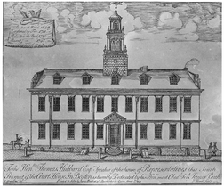 1751 CourtHouse Boston byNathanielHurd