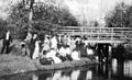 1911 Katy Residents at Cane Island Creek Bridge