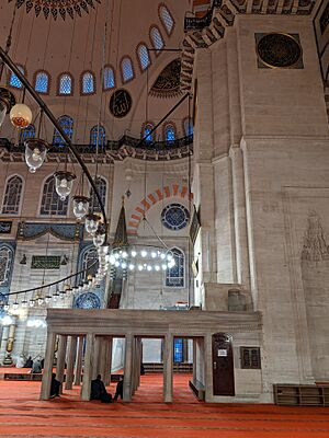 2020 Suleymaniye mosque, prayer hall, muezzin's gallery