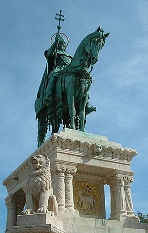 Aftnn King Stephen, who we reckon was responsible for Christianity in eastern Europe