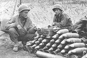 Artillery ammunition in the Vosges