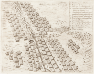 Batalha de Montes Claros, também chamada de Vila Viçosa (1668) - Gaspar Bouttats