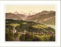 Beatenberg village and Hotel Silberhorn Bernese Oberland Switzerland