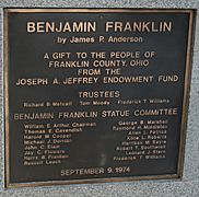 Ben Franklin statue in Columbus 03
