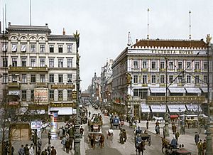 Berlin Unter den Linden Victoria Hotel um 1900