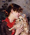 Boldini, The Actress Rejane and her Dog