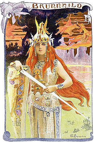 Brunhild (Postkarte), G. Bussiere, 1897