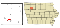 Location of Storm Lake, Iowa