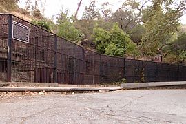 Cages at griffith park zoo