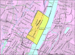 Census Bureau map of Englewood Cliffs, New Jersey