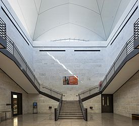 Central atrium of Amon Carter Museum of American Art, Fort Worth, Texas