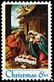 Christmas - Lotto Nativity 6c 1970 issue U.S. stamp
