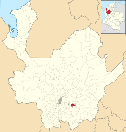 Location of the municipality of El Santuario in the Antioquia Department of Colombia