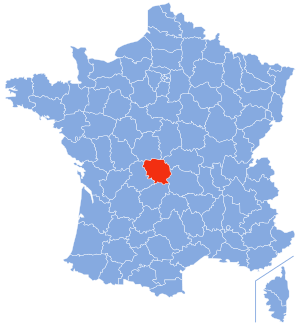 Location of Creuse in France
