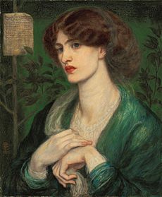 Dante Gabriel Rossetti The Salutation of Beatrice 1869