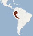 Distribution of Sturnira magna