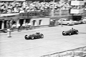 Fangio chases Collins Nurburgring 1957