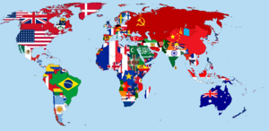 Flag-map of the world (1949)