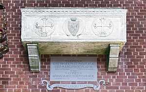 Frari (Venice) nave left - Tombe of Giuseppe Volpi