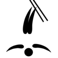 Freestyle skiing pictogram