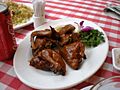 Fried pigeon