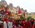 Gauri's procession commencing from the Zanani-Deodhi of the City Palace