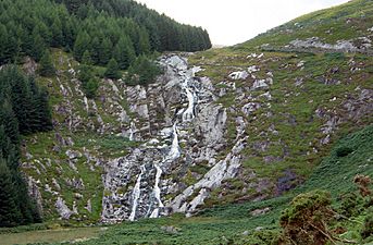 Glenmacnass waterfall from the south - geograph.org.uk - 64540