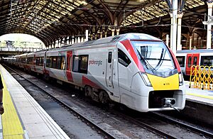 Greater Anglia Class 745-1 Stansted Express train at Liverpool Street