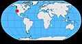 Gymnorhinus cyanocephala map