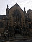 1 University Avenue/49 Gibson Street, Glasgow University, Sir Charles Wilson Building, Former Hillhead Congregational Church