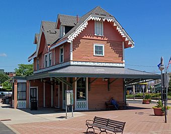 Historic train station building, Red Bank, NJ.jpg