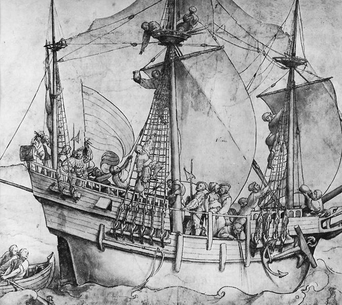 Holbein - Ausfahrendes Schiff
