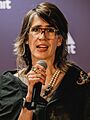 Imogen Heap; Press conferences stage; MEO Arena; Web Summit 2024 (cropped and rotated portrait)