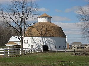 Isaac Rozell Round Barn from S