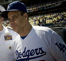 Joe Torre at Giants at Dodgers 2008-09-21
