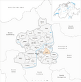 Karte Gemeinde Hausen AG 2010