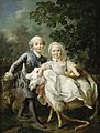 Le comte d'Artois et sa sœur Madame Clotilde